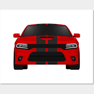 Charger Tor-Red + Stripes Posters and Art